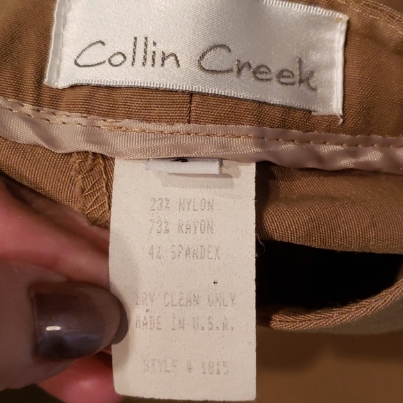 Collin Creek 3 piece Crop Pant Suit VGUC Made USA 4 - Picture 12 of 16